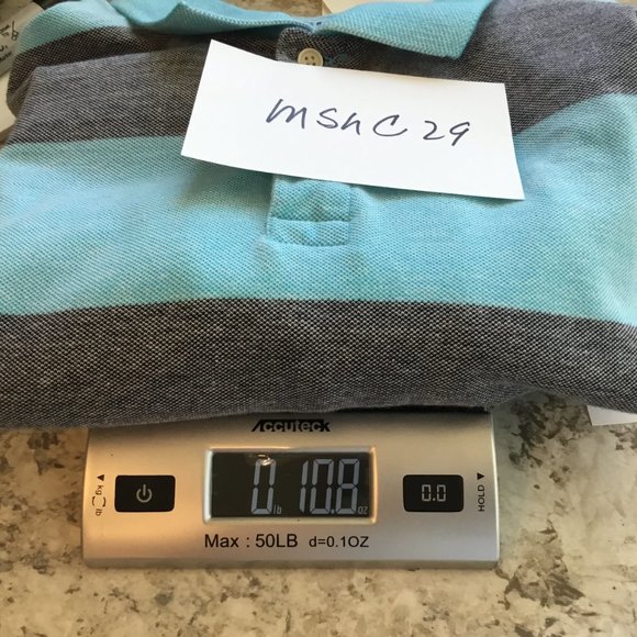 St. John's Bay Men's 2-Button Cotton Polo Shirt Short Sleeve Striped Size XL - Picture 10 of 11